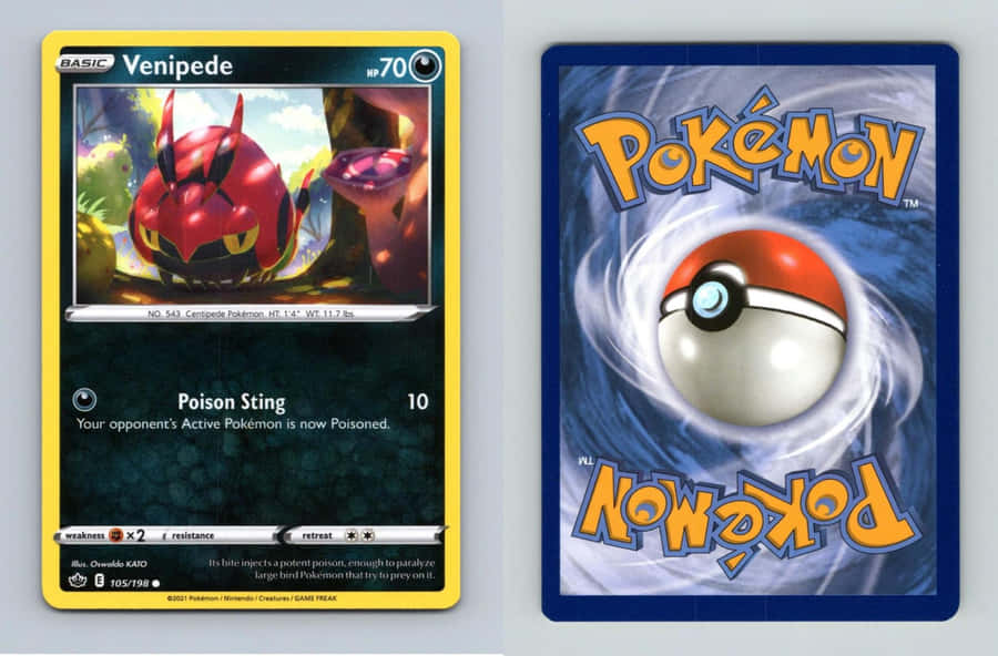 Venipede Pokemon Card Wallpaper