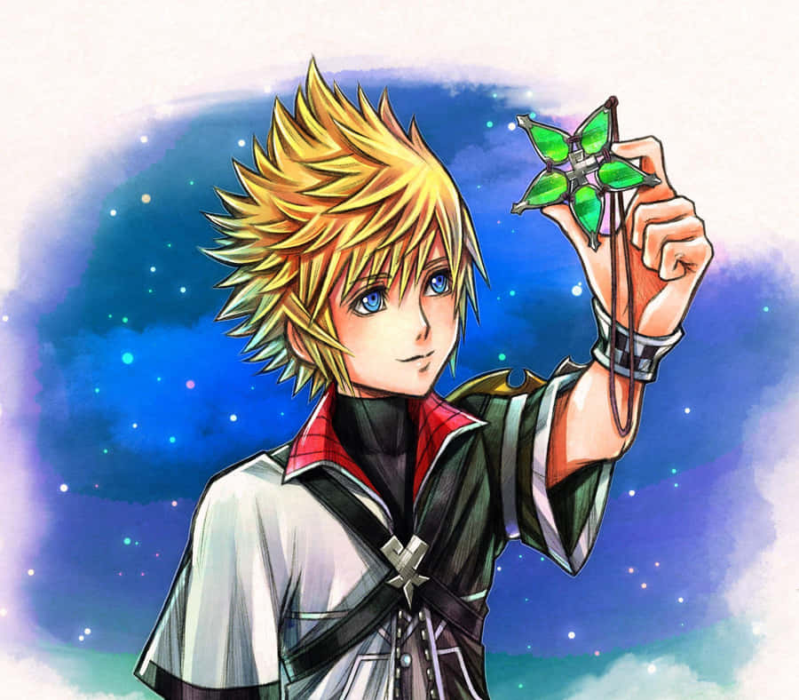 Ventus In Kingdom Hearts Wielding His Keyblade Wallpaper
