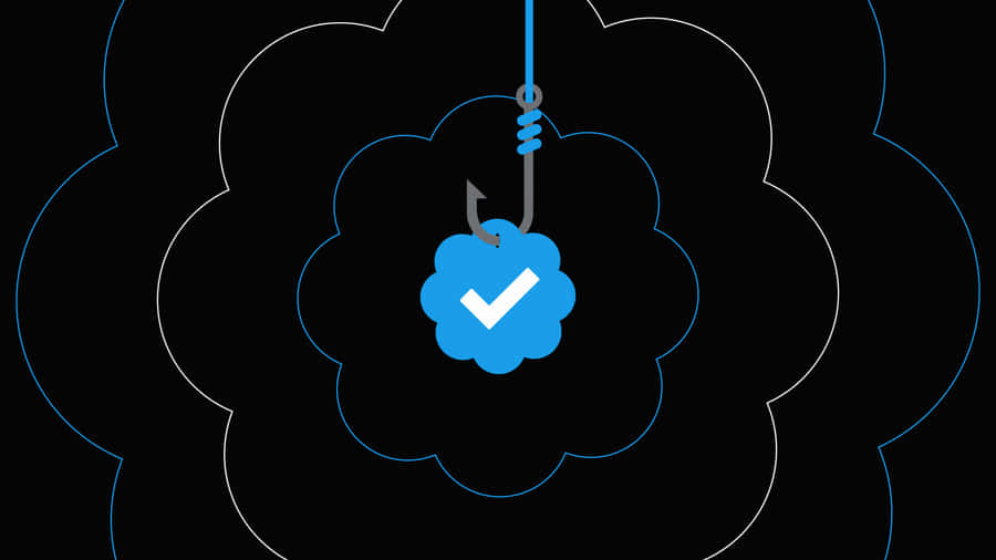 Verified Badge Suspended Graphic Wallpaper