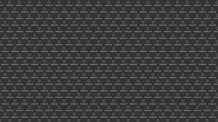 Versace Logo Black Pattern Wallpaper