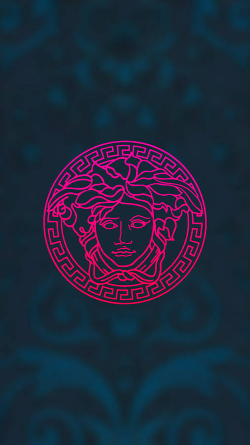 Versace Logo Simple Phone Wallpaper