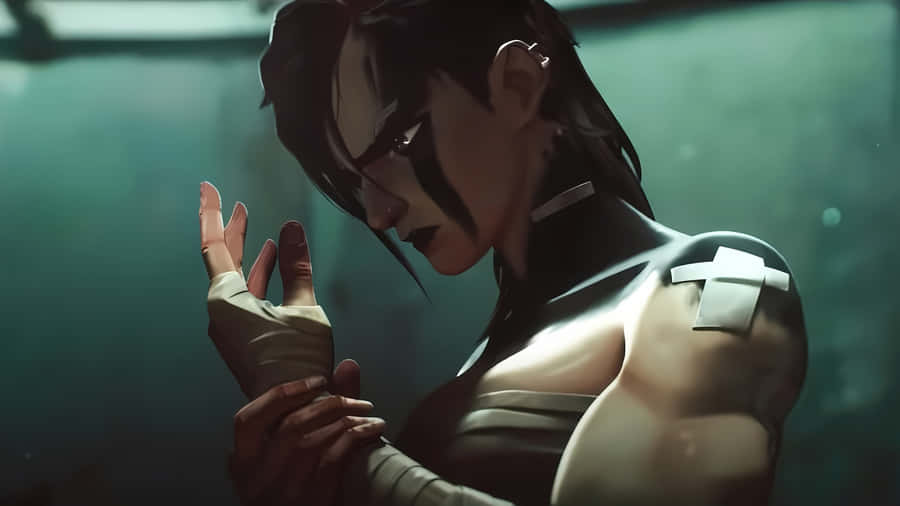 Vi Preparing For Battle Wallpaper