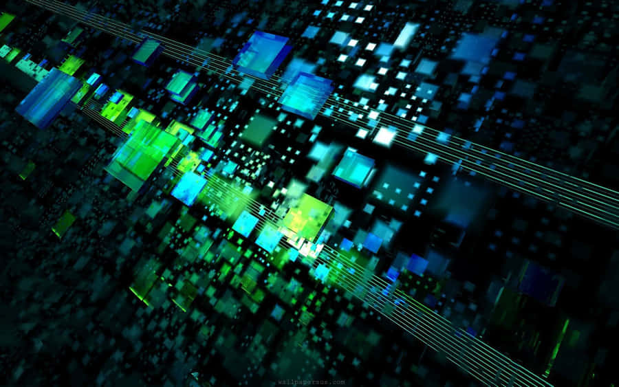 Vibrant 3d Abstract Artwork Wallpaper