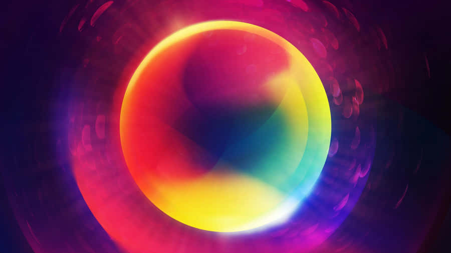 Vibrant_ Abstract_ Circle Wallpaper