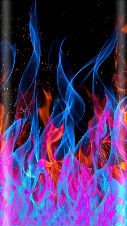 Vibrant_ Abstract_ Fire Wallpaper