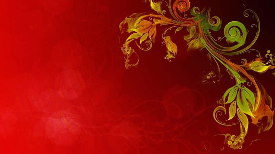 Vibrant_ Abstract_ Floral_ Artwork Wallpaper