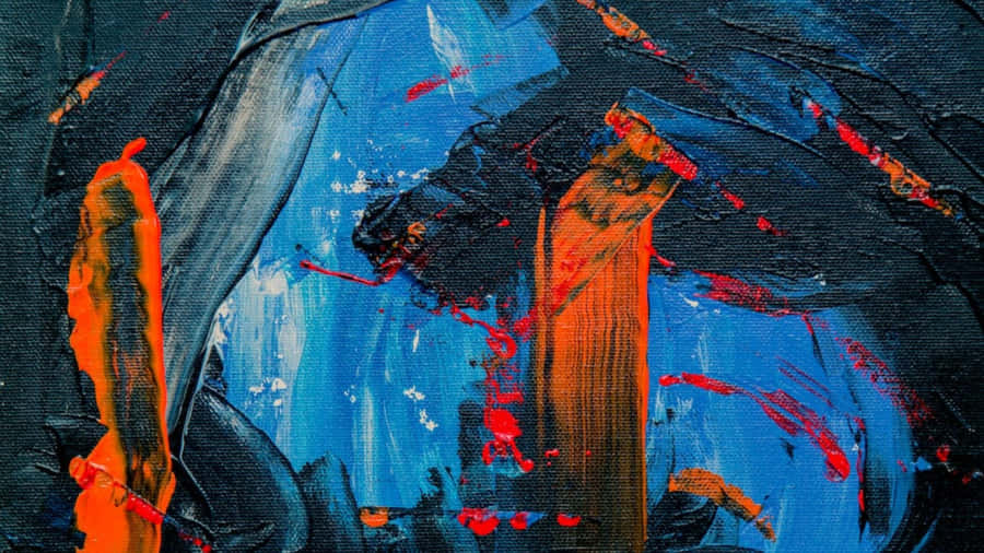 Vibrant And Colorful Abstract Expressionist Artwork Wallpaper