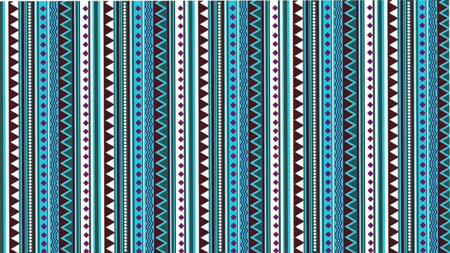 Vibrant Aztec Pattern Design Wallpaper