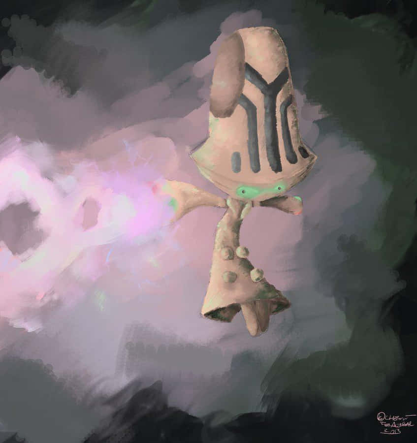 Vibrant Beheeyem Art Wallpaper