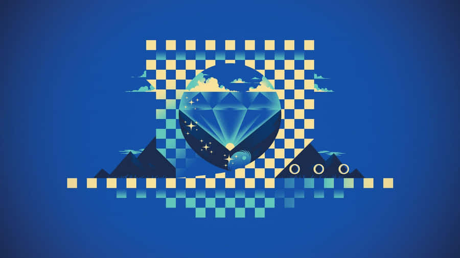 Vibrant Chaos Emeralds Collection Wallpaper