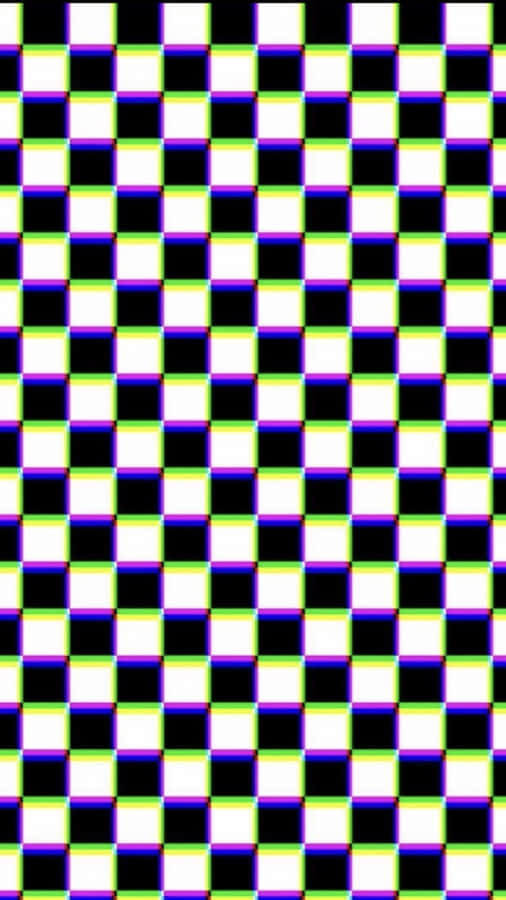 Vibrant Checkered Pattern Wallpaper