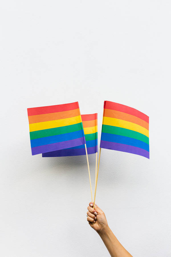 Vibrant Colors Of Pride: The Lesbian Flag Wallpaper