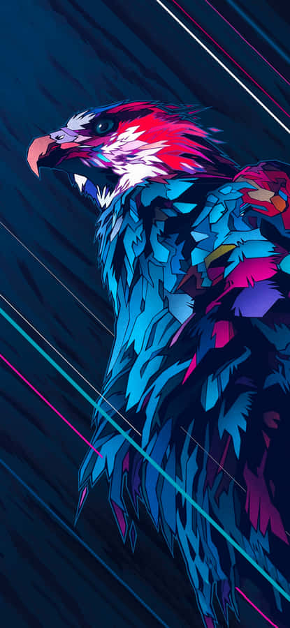 Vibrant Eagle Artwork Wallpaper