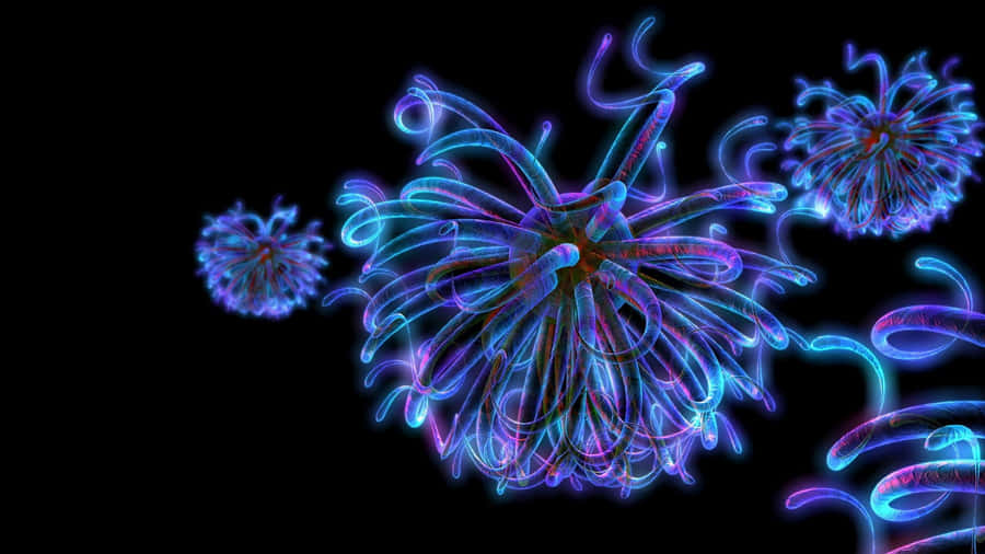 Vibrant Fluorescent Colors In Abstract Pattern Wallpaper