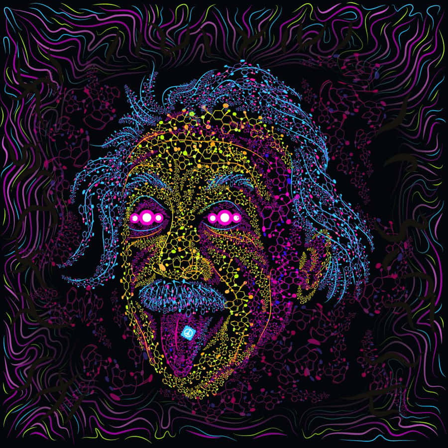 Vibrant Fluorescent Lights In An Abstract Design Wallpaper