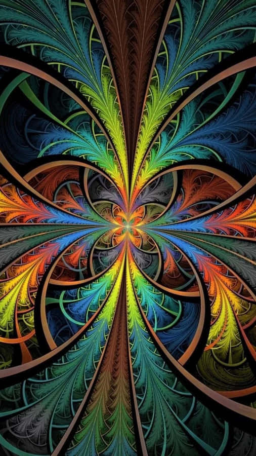 Vibrant_ Fractal_ Symmetry.jpg Wallpaper