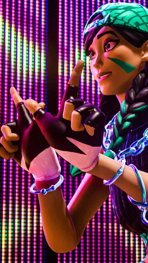 Vibrant Gamer Girl Confidence.jpg Wallpaper