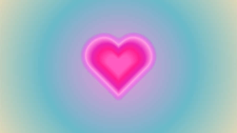 Vibrant Heart Aura Wallpaper