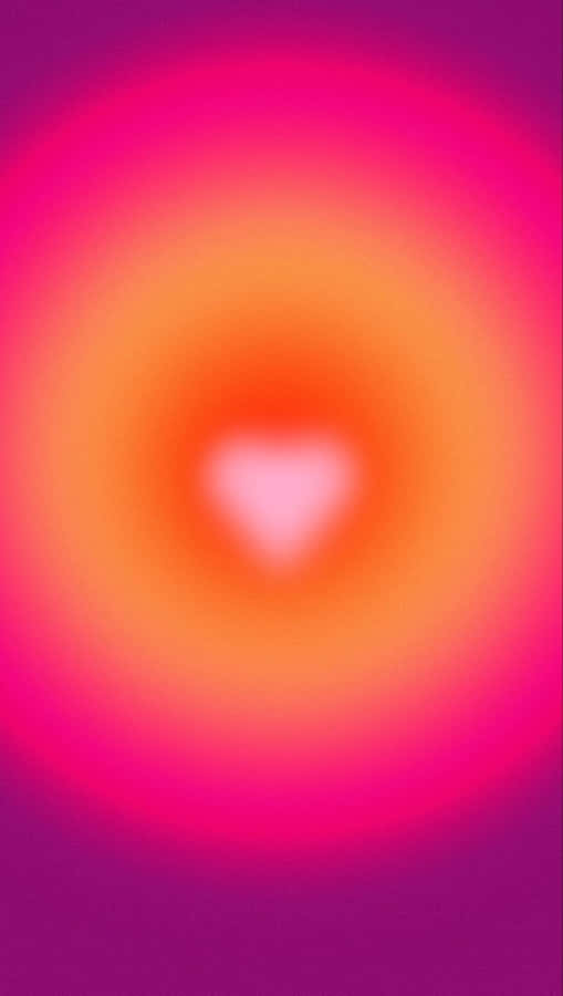 Vibrant Heart Aura Background Wallpaper
