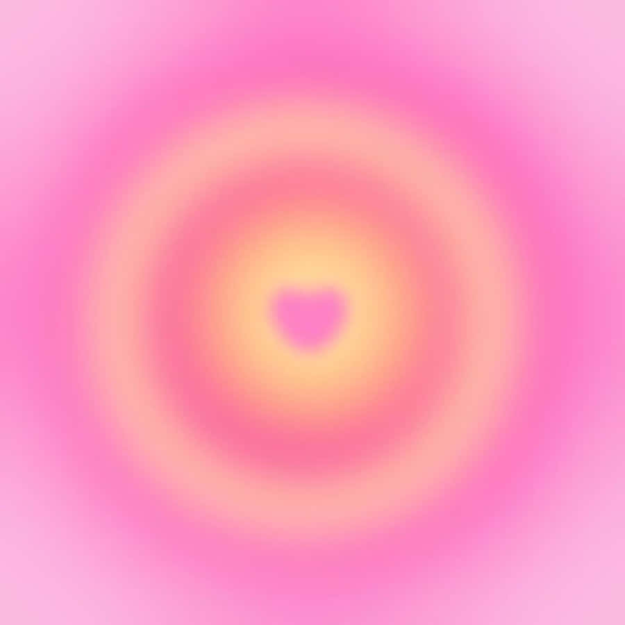 Vibrant Heart Aura Energy Wallpaper