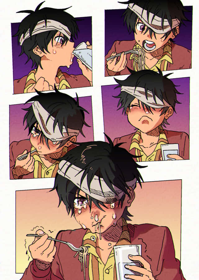 Vibrant Narancia Ghirga Action Pose Wallpaper