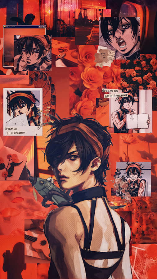 Vibrant Narancia Ghirga Illustration Wallpaper