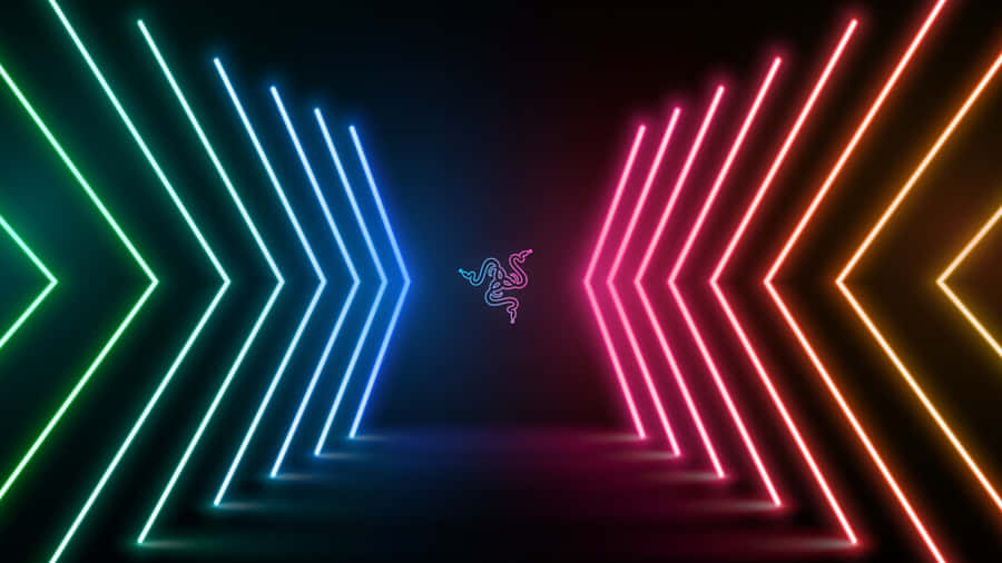 Vibrant Neon Arrows Wallpaper Wallpaper