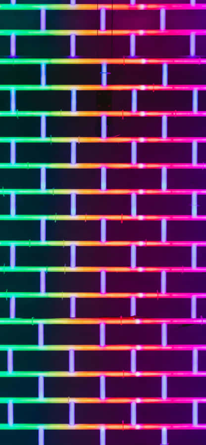 Vibrant Neon Lights Pattern Wallpaper