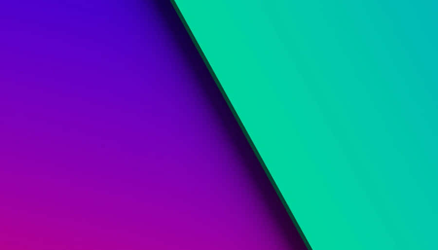 Vibrant Purple Green Diagonal Divide Wallpaper