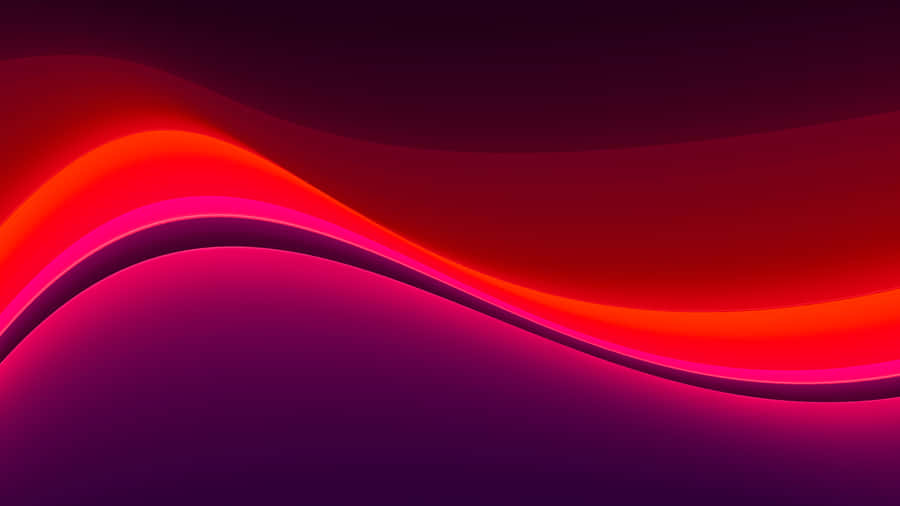 Vibrant Purpleand Red Gradient Waves Wallpaper