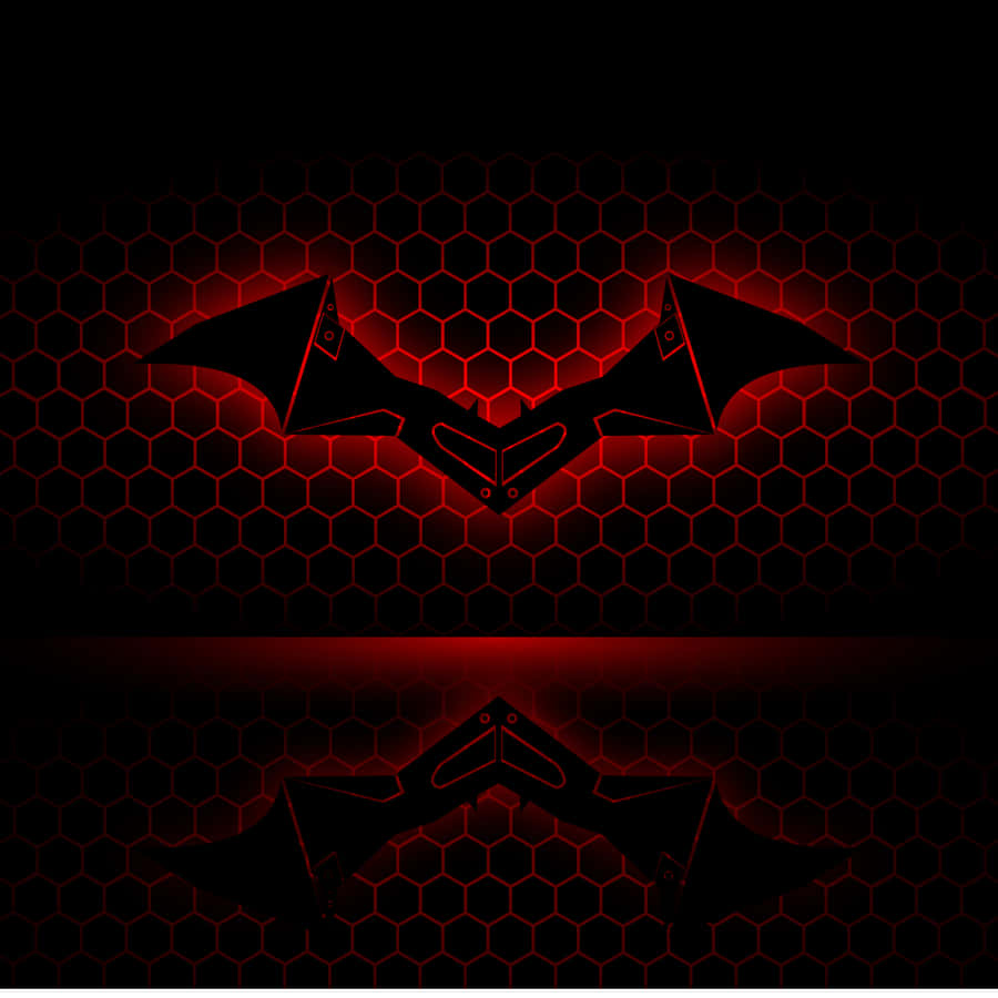 Vibrant Red Batman Logo Wallpaper