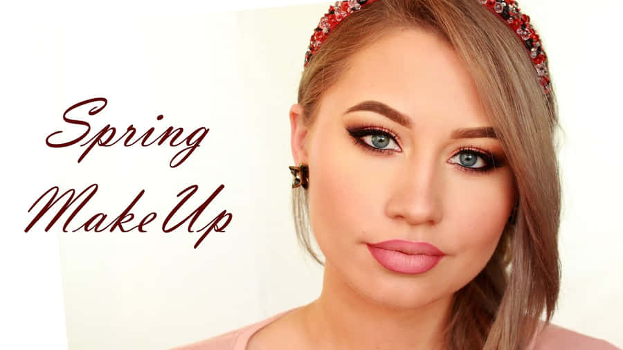 Vibrant Spring Makeup Look Wallpaper