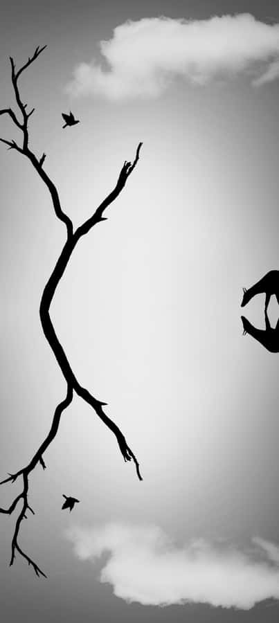 Vibrant Sunset Overlooking The Shore Wallpaper