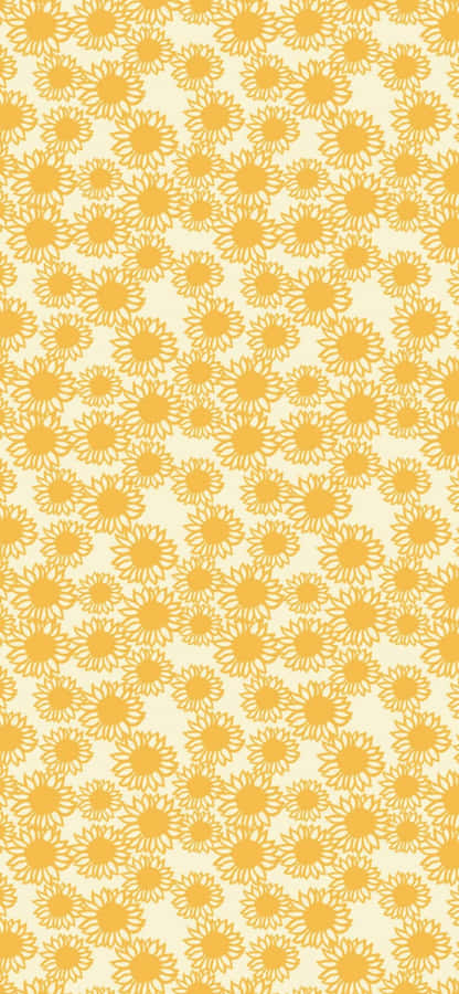 Vibrant Yellow Geometric Pattern Wallpaper