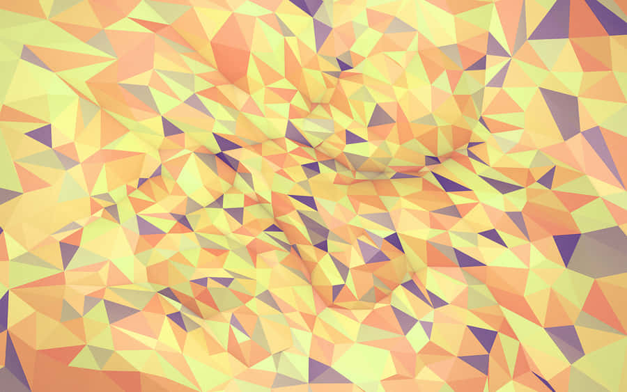 Vibrant Yellow Geometric Pattern Wallpaper