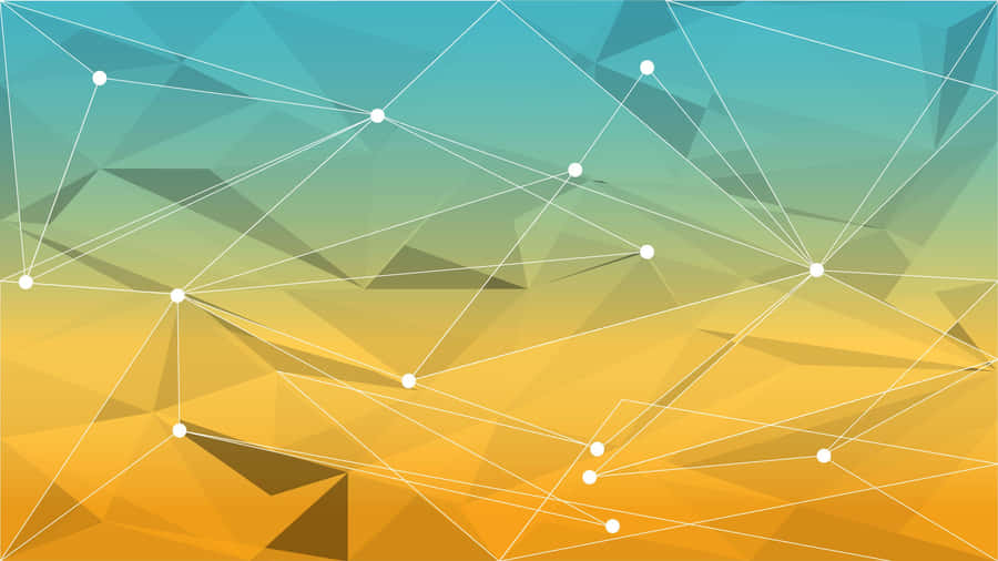 Vibrant Yellow Geometric Pattern Wallpaper Wallpaper