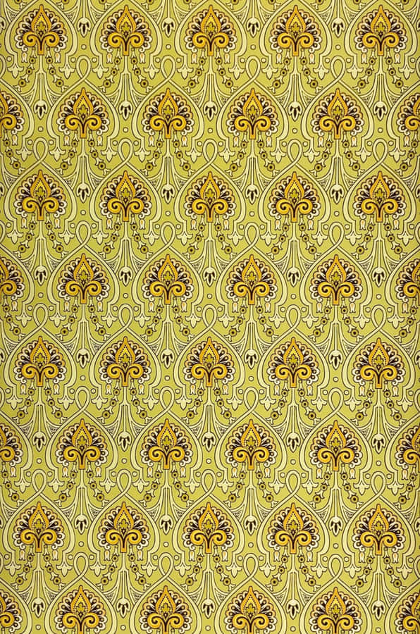 Vibrant Yellow Geometric Pattern Wallpaper Wallpaper