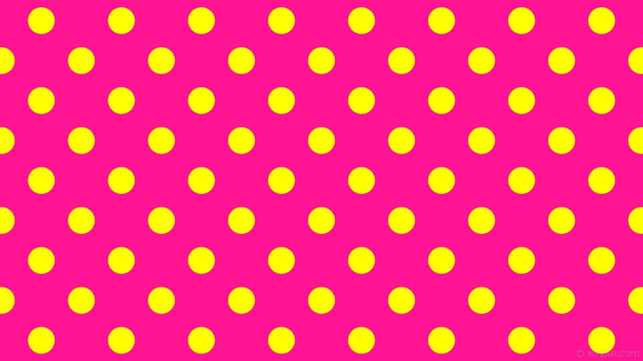 Vibrant Yellow Polka Dot Wallpaper Wallpaper
