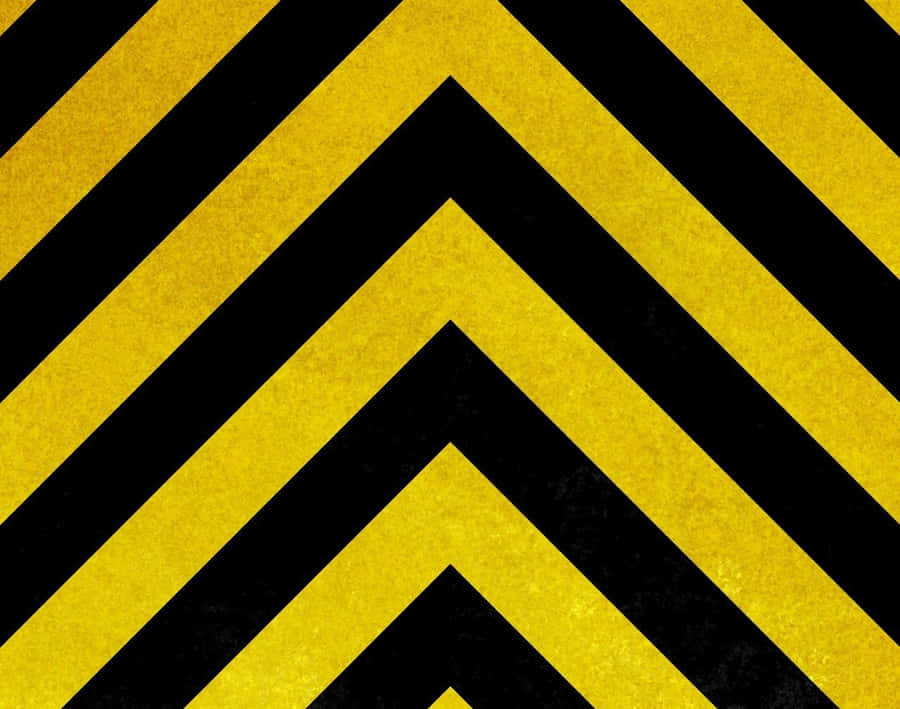 Vibrant Yellow Striped Pattern Wallpaper