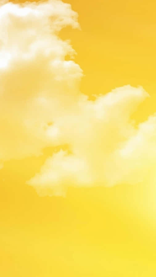 Vibrant Yellow Summer Landscape Wallpaper