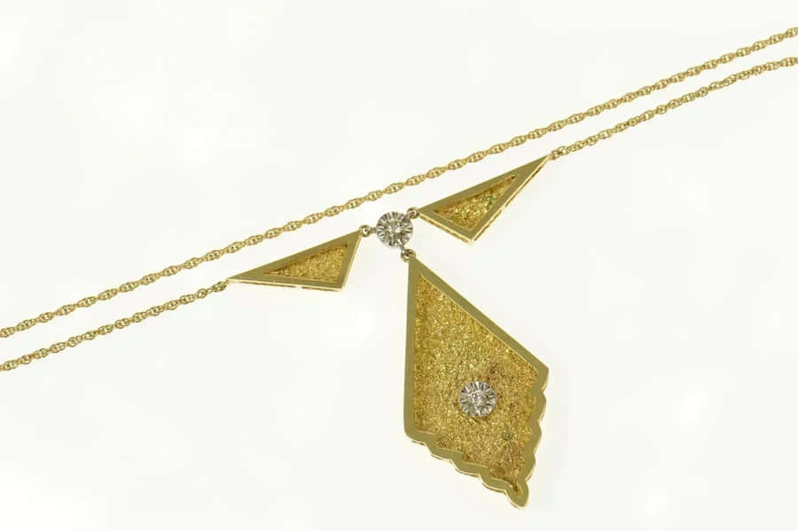 Vibrant Yellow Triangle Pattern Background Wallpaper