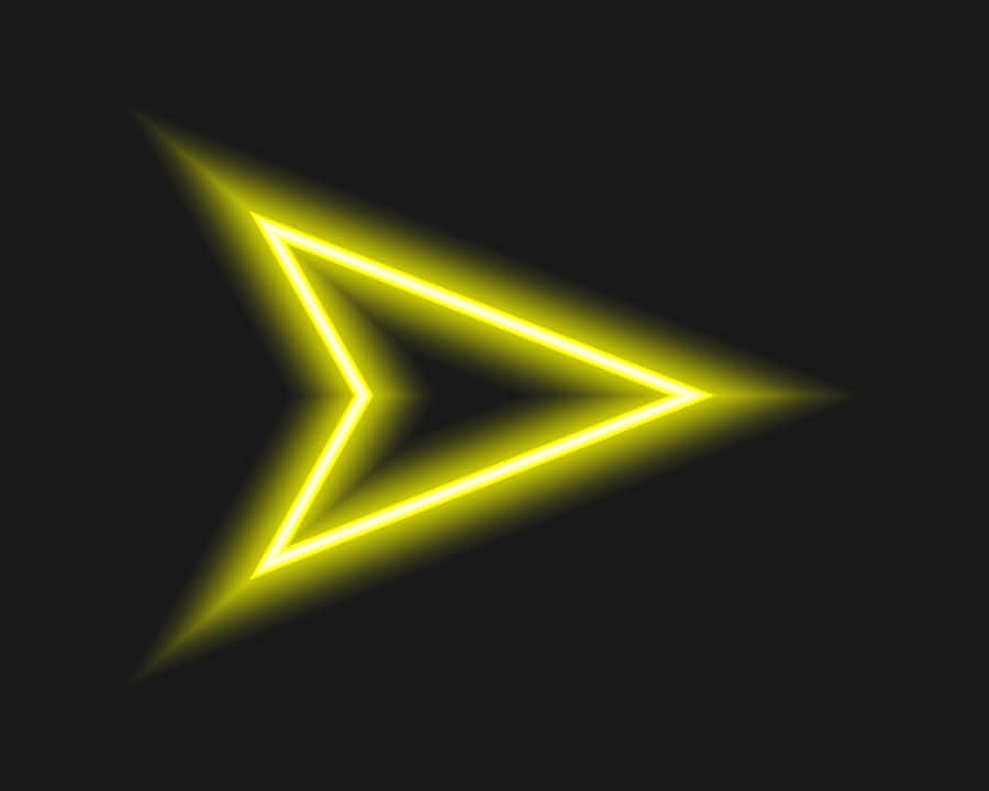 Vibrant Yellow Triangle Pattern Wallpaper