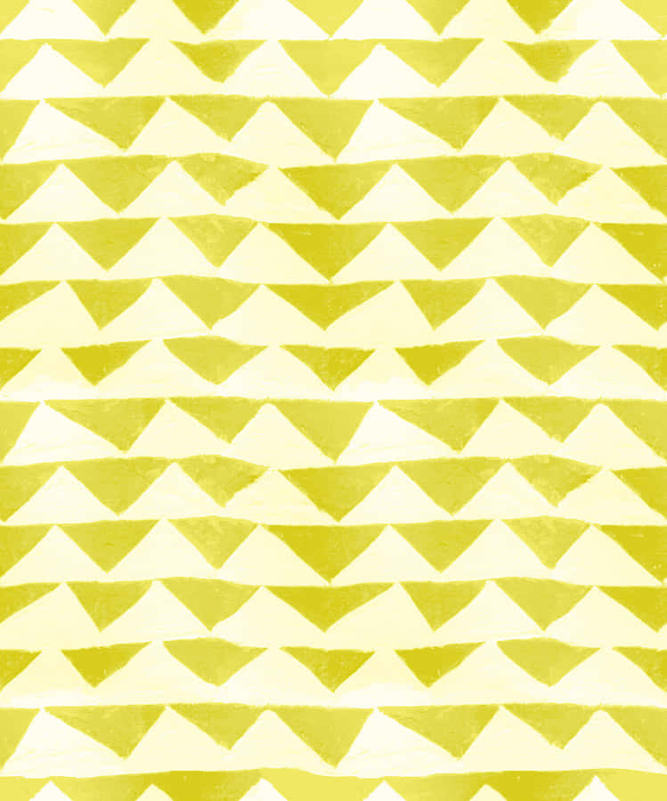 Vibrant Yellow Triangle Pattern Wallpaper Wallpaper
