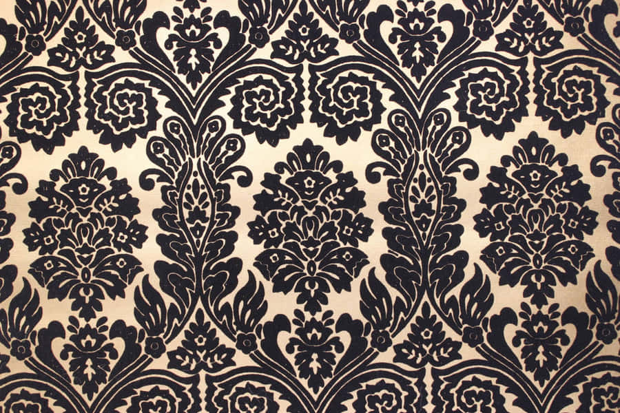 Victorian Style Floral Pattern Wallpaper