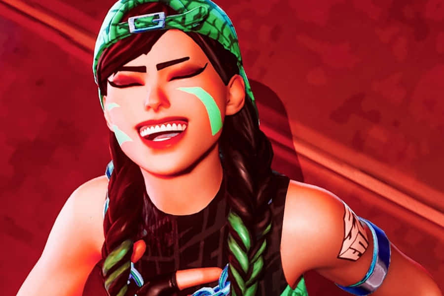 Victorious Gamer Girl Celebration Wallpaper