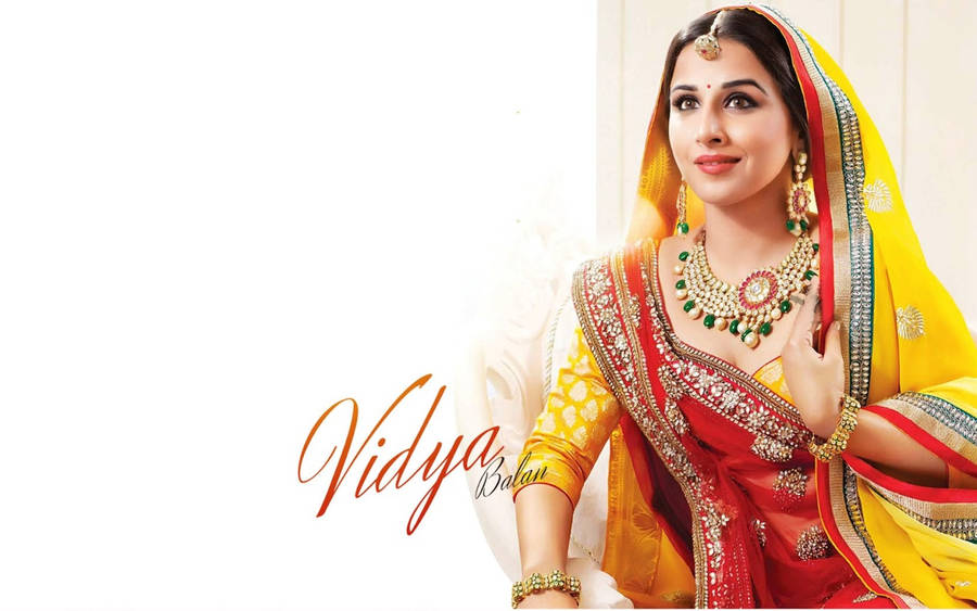 Vidya Balan Ethnic Fashion Wallpaper