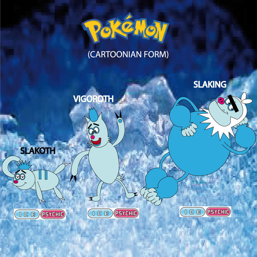 Vigoroth In Full Animated Glory Wallpaper