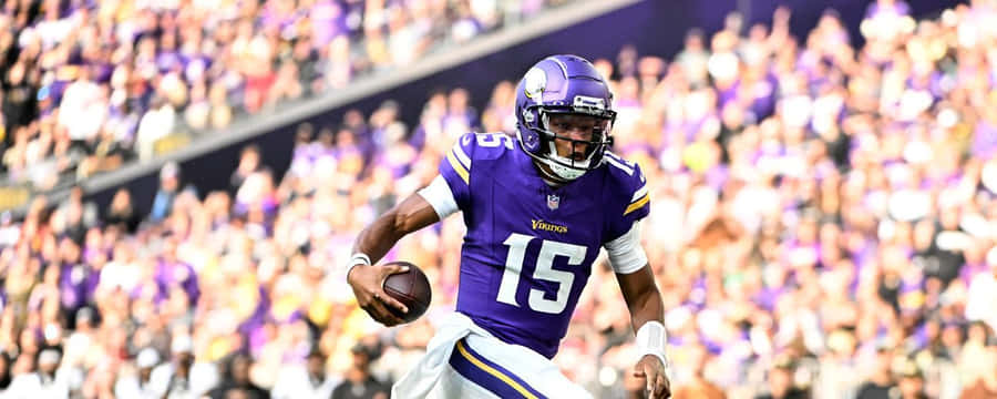Vikings Player Number15 Action Shot Wallpaper