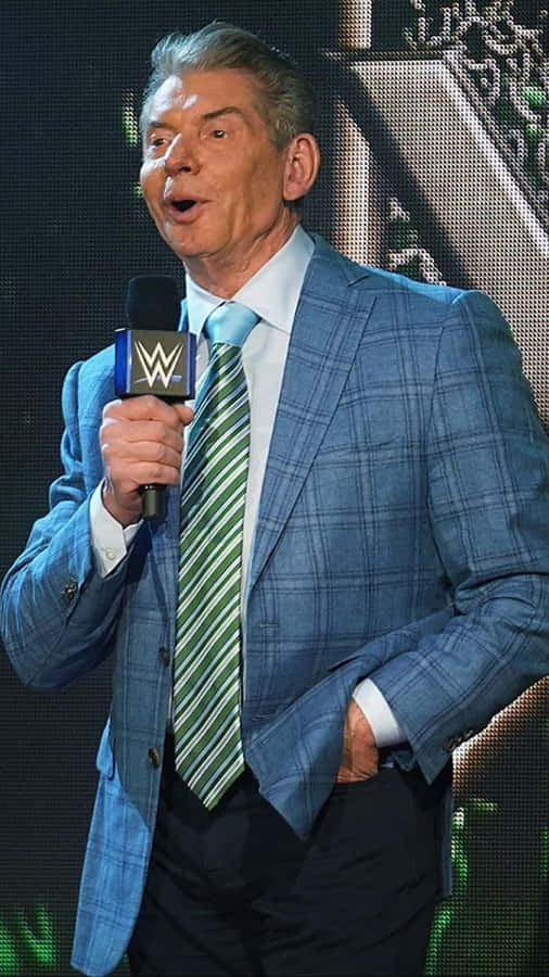 Vince Mcmahon, The Powerhouse Of Wwe Wallpaper