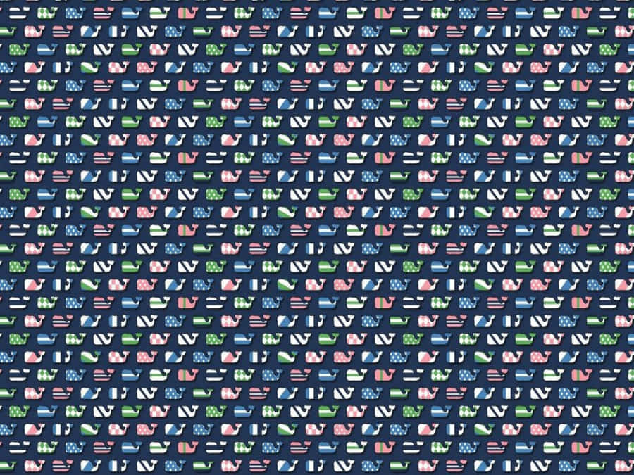 Vineyard Vines Whale Pattern Wallpaper